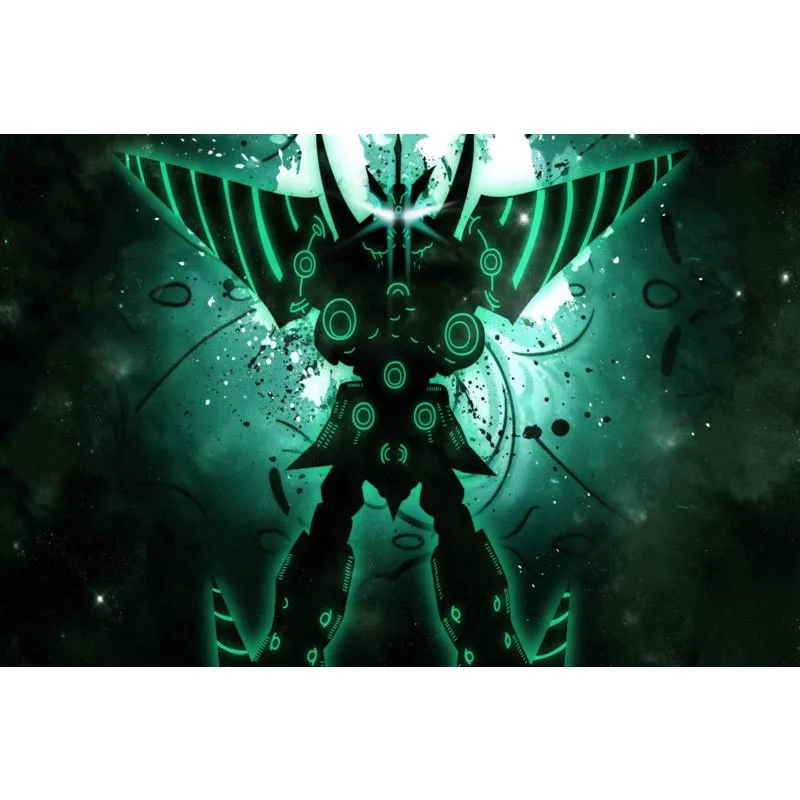 Пользовательские двери Кухня поп RetroPosters Gurren Lagann символов холст шелка украшения комнаты 27x40 см - Цвет: Poster