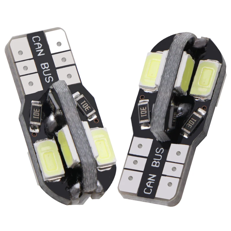 1 шт. Автомобильный светодиодный T10 8SMD 2825 W5W 5630 5730 светильник для автомобиля Canbus NO