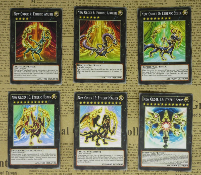 18 шт. специальные аниме карты YuGiOh Zexal новый номер заказа iC1000 нумерония дона тысяча