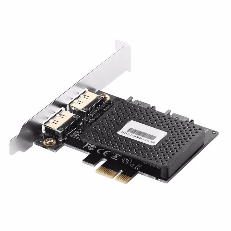Seizing Ipq &amp I/O Pci-E к Esata3.0 Расширительная карта адаптер активированный Ssd