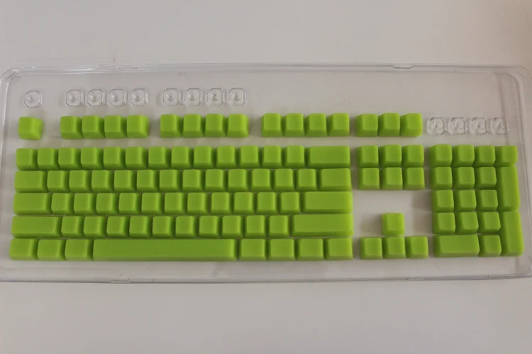 Light green MP Новое поступление 104 силиконовые брелки пустые брелки OEM высота для проводных USB Cherry MX переключатели механические клавиатуры колпачки - Цвет: Light green