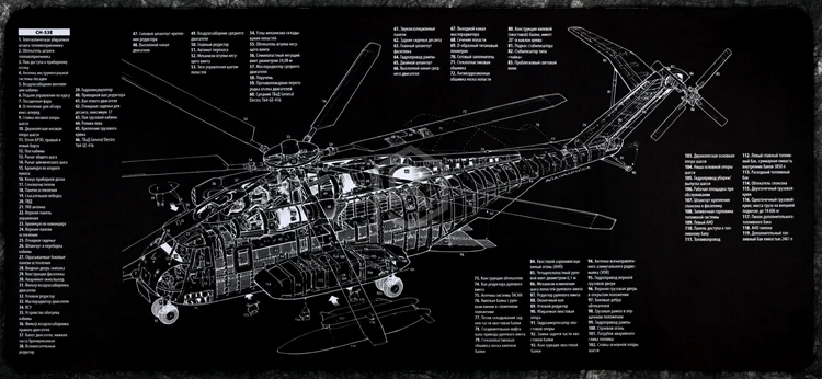 Механическая клавиатура Коврик для мыши Sikorsky CH-53E супер жеребец 900 400 4 мм не сшитые края мягкие/резиновые высокого качества