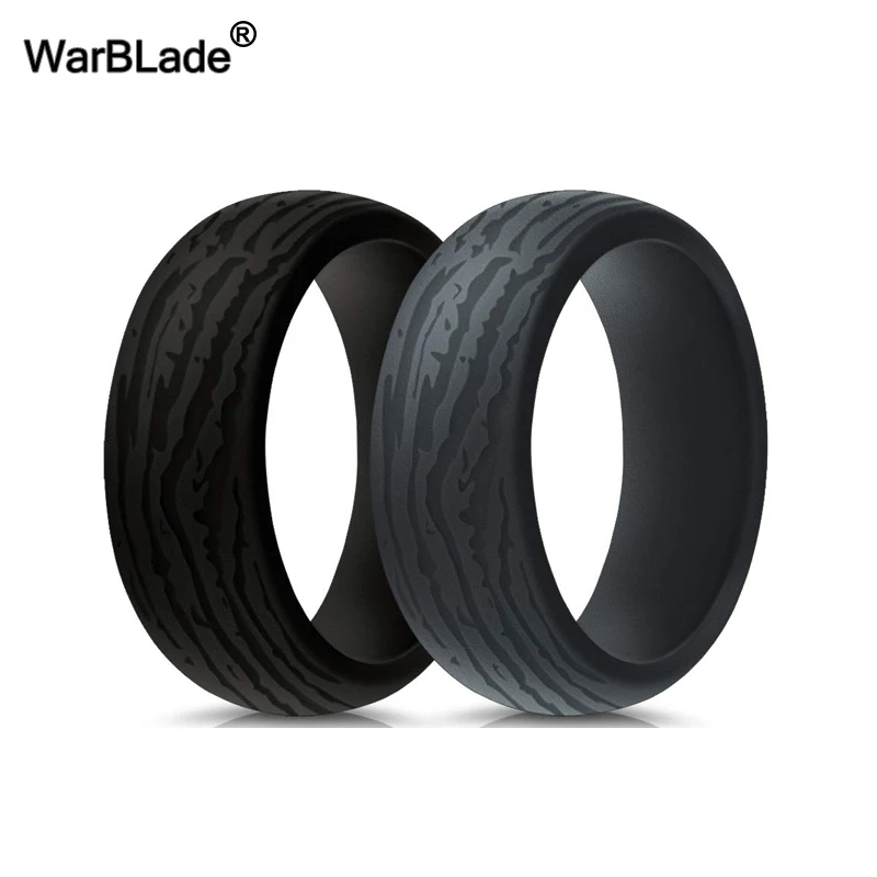 WarBLade новые мужские силиконовые кольца с узором древесной коры пищевого класса FDA