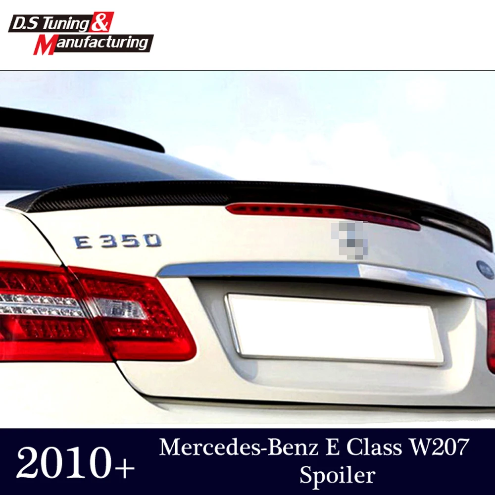 E class w207 c207 углеродное волокно задний бампер спойлер для багажника крылья для mercedes 2010- 2-двери купе e250 e200