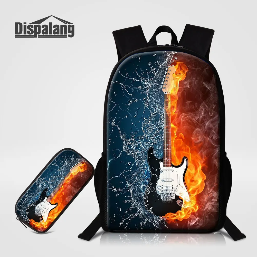 Dispalang 2 шт./компл. школьный рюкзак футляр для студентов музыка скрипка печать