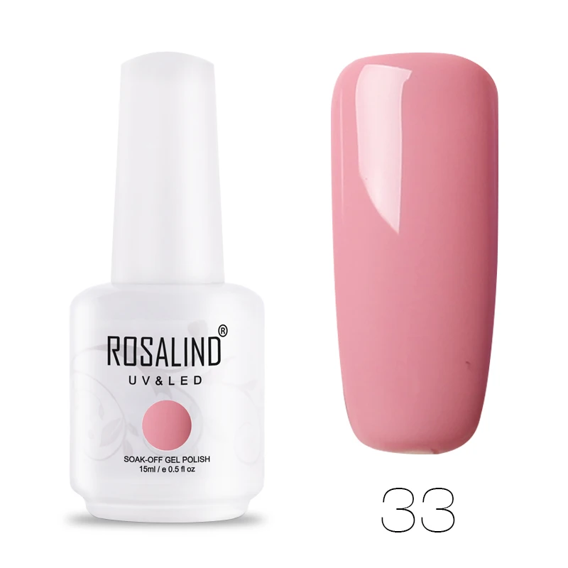 RH33 ROSALIND Гель-лак для ногтей Набор для маникюрный лак Vernis полуперманентный УФ все для ногтей искусство основа грунтовка Гель-лак верхнее покрытие - Цвет: RH33