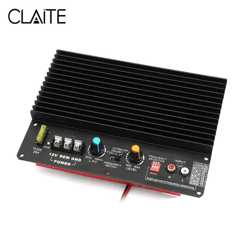 CLAITE 12 В 800 Вт HiFi усилитель сабвуфер аудио Плата бас для автомобильного мотора
