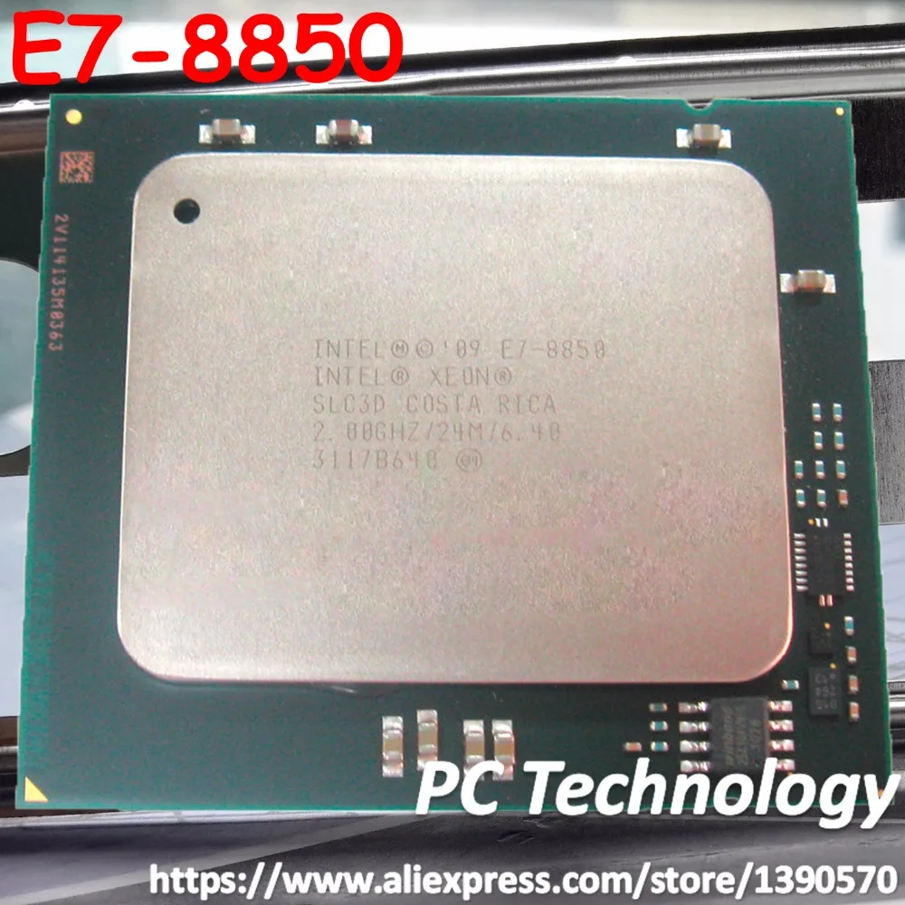 Оригинальный процессор Intel Xeon E7 8850 2 0 ГГц 24 Мб 10 ядер 32 нм LGA1567 130 Вт бесплатная