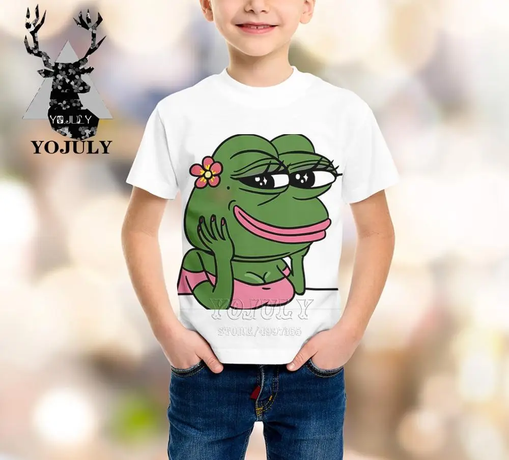 YOJULY грустная лягушка сетка красные животные Харадзюку для маленьких мальчиков