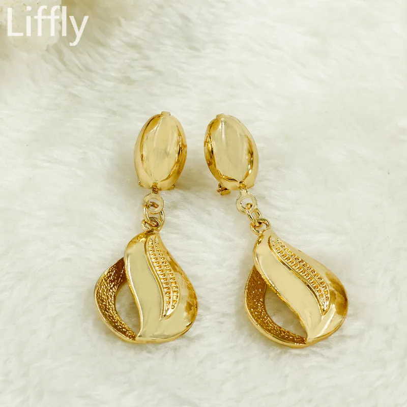 Liffly свадебные комплекты украшений для женщин Дубай комплект ювелирных