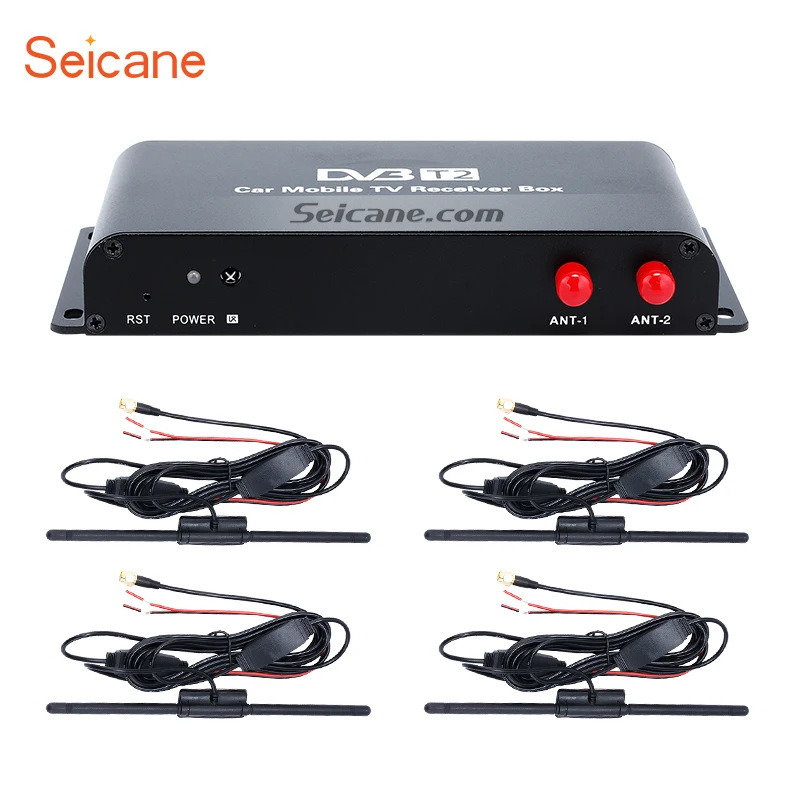 Seicane HDMI 1080P для автомобильного DVD плеера 4 тюнера цифровой ТВ ресивер приставка 8 Вт