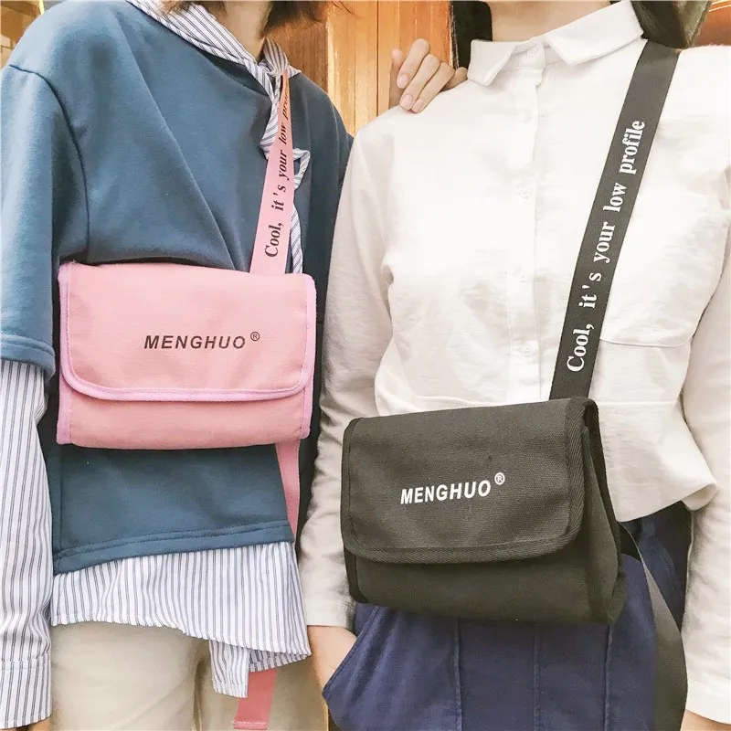 Холщовая Сумка розовая поясная сумка Детская на пояс женский ремень для денег