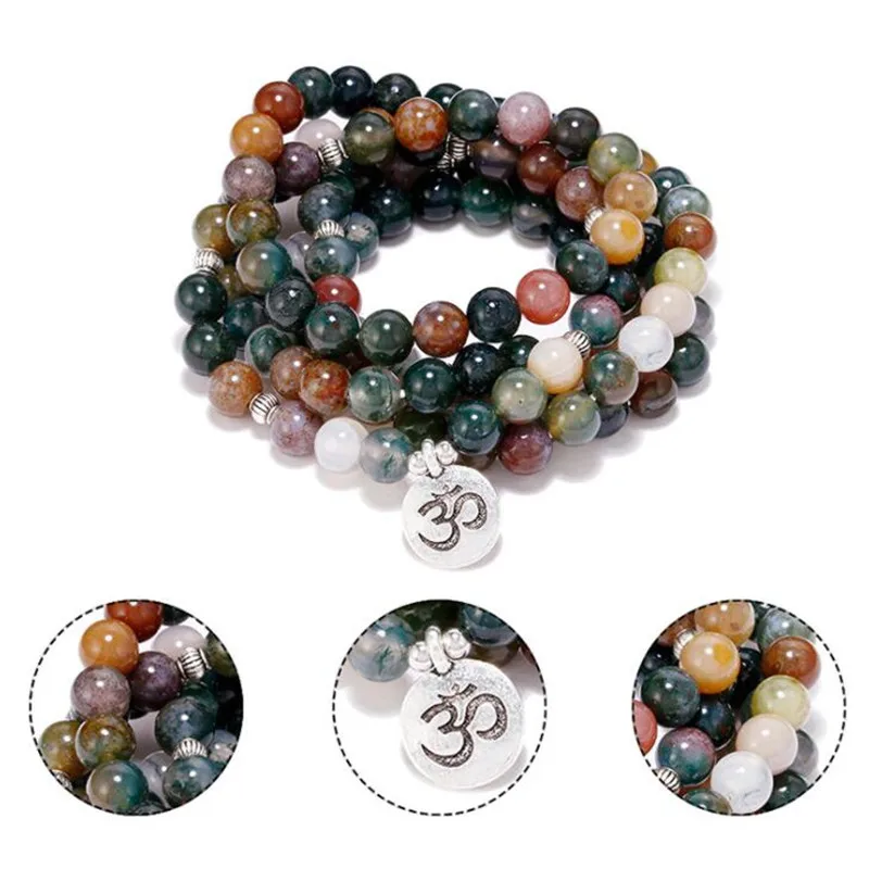 Женский браслет с натуральными камнями А-ворот 8 мм | Украшения и аксессуары