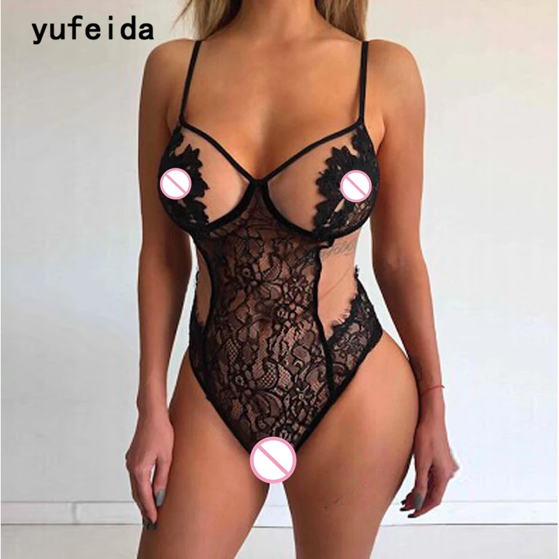 YUFEIDA сексуальное женское нижнее белье комбинезоны ночное Cueca боди кружево