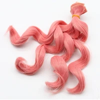 1pc 15100cm high temperature wave hair row for 13 14 16 bjdsd doll curly wigs