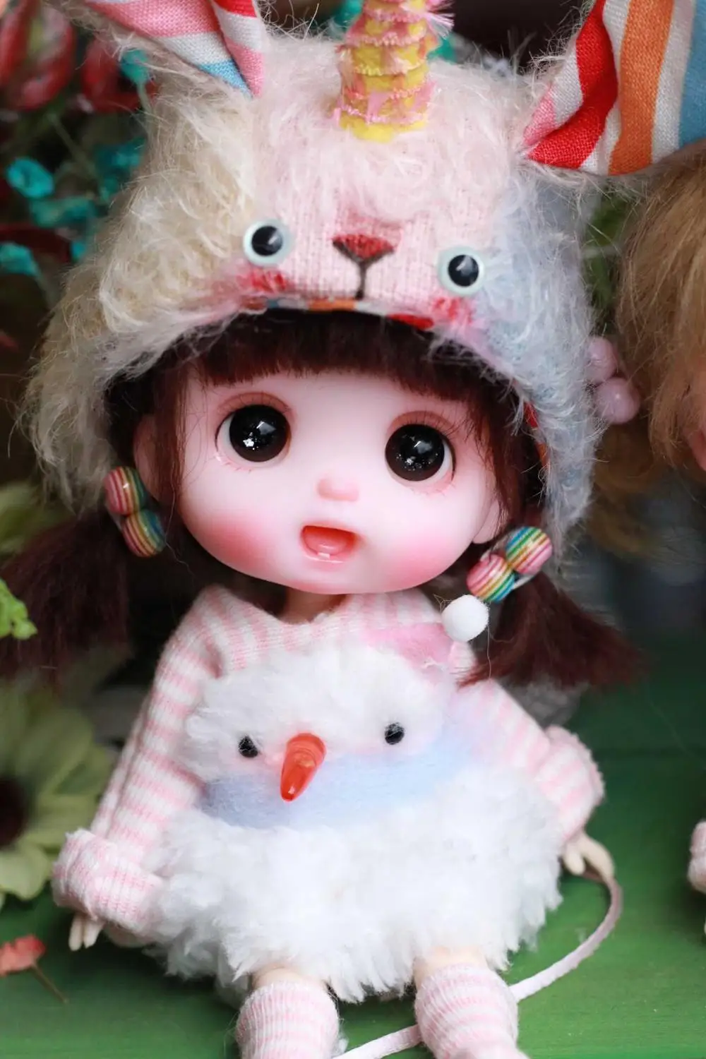 OB11 кукла голова Кастомизация 1/8 BJD куклы OB голова DIY кукла из полимерной глины - Цвет: 7