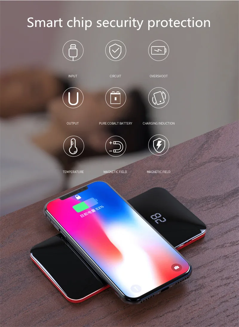 Настоящее 10000 мАч ЖК-цифровой дисплей Зарядка сокровище для huawei/Xiaomi банк питания для iPhone/samsung Внешнее зарядное устройство