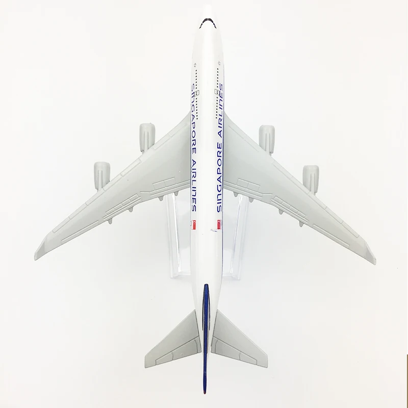 Модель авиасамолета из сплава 16 см модель авиакомпании DHL B747 Сингапура 747