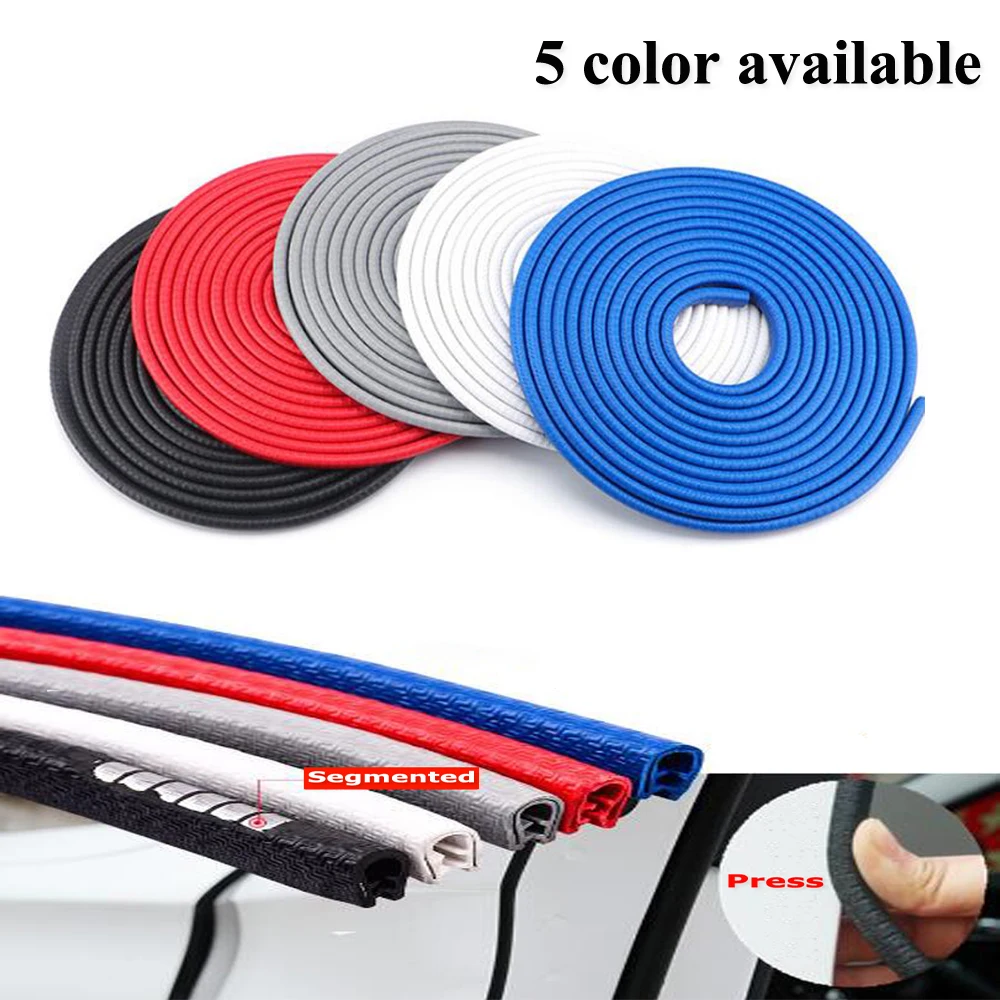 Обновленные защитные полоски для кромок автомобильных дверей 5 м стикеры