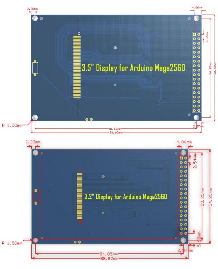 3," /3,5" дюймов 480*320 TFT ЖК-модуль экран дисплей ILI9481/ILI9486 контроллер для Arduino 16 бит Mega2560 STM32 C51