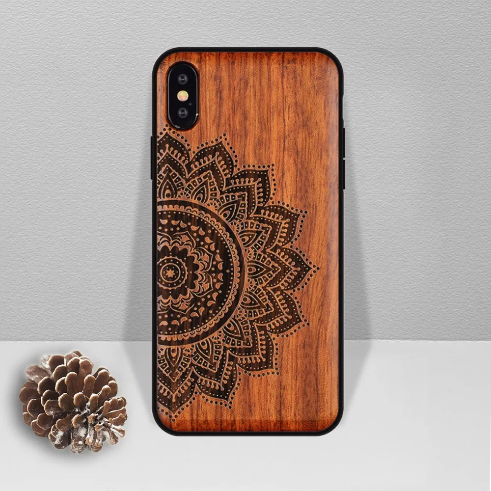 Чехол из натурального дерева для iPhone XS Max XR X 8 7 6 6S Plus samsung Galaxy Note 9 8 S10e S10 S9 S8 Plus чехол для телефона оболочка кожа сумка