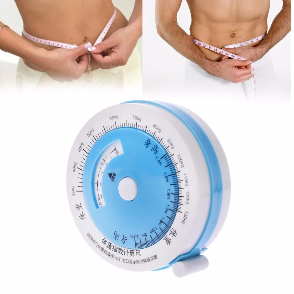 150 см BMI лента измеряет Индекс Массы Тела выдвижной ленты диета потеря веса