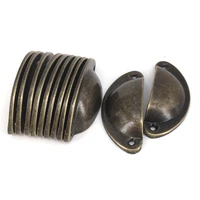 20pcs kitchen cupboard door handle medicine cabinet drawer cup pulls antique shell furniture iron pull handle 82mm35mm