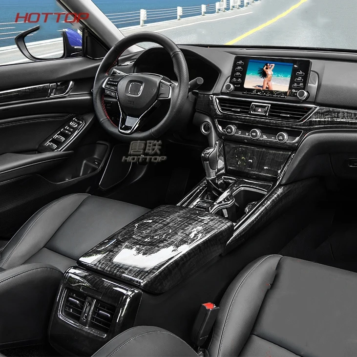 

Крышка переключения передач ABS Center Consoel, отделка для Honda Accord 10th 2018 2019, автомобильная дверь, аудио динамик, рамка, декоративные наклейки