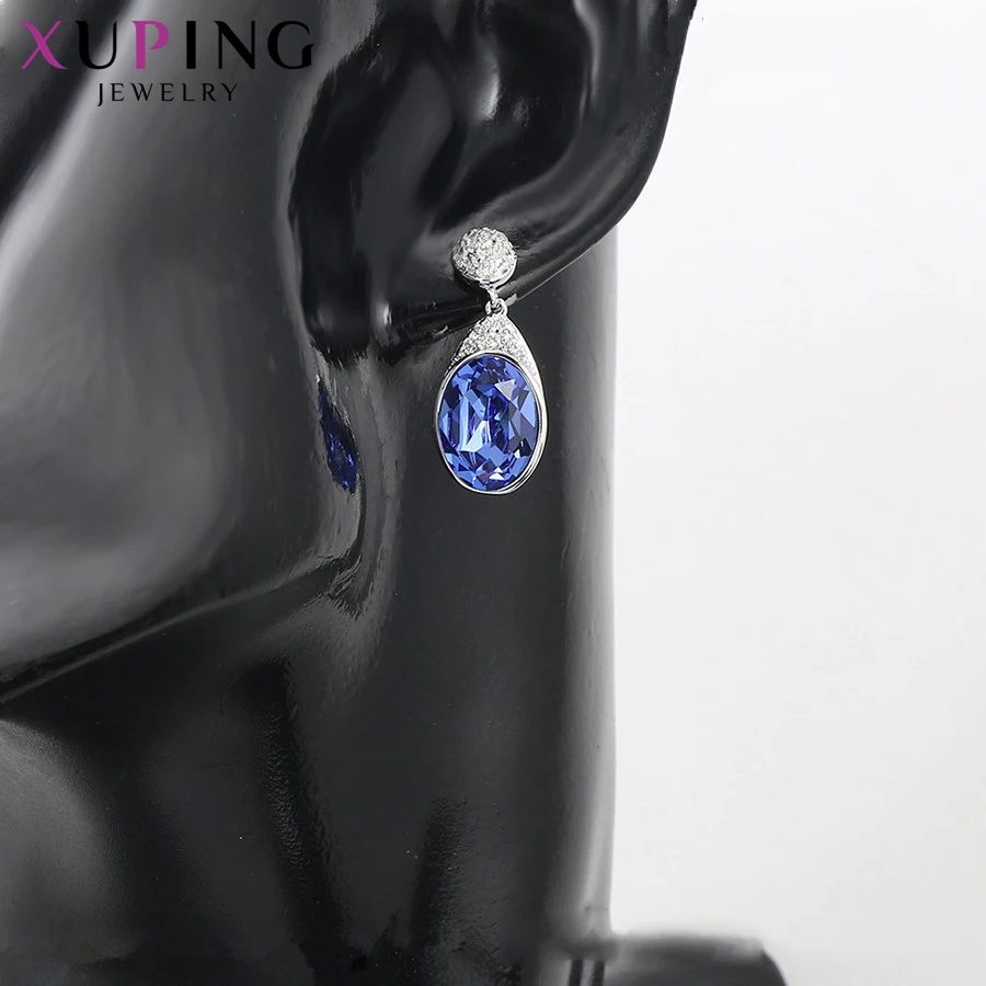 Xuping романтический стиль изысканные серьги-гвоздики кристаллы от Swarovski популярные ювелирные изделия для женщин Подарки на день благодарения S142.2 94689