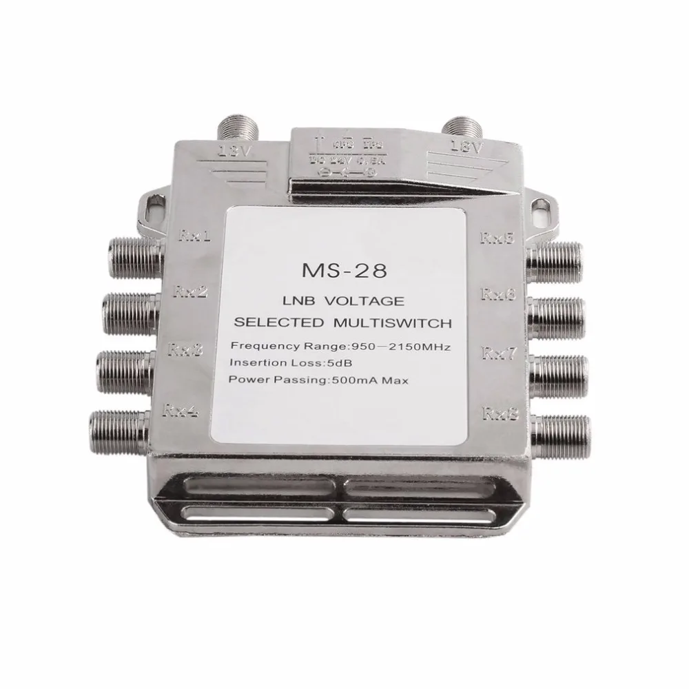 Новый многоканальный спутниковый переключатель DiSEqC 2x8 FTA ТВ с конвертером LNB