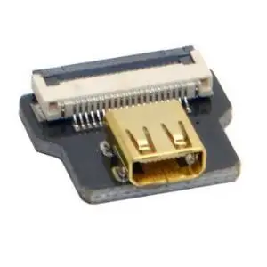 FPV микро HDMI Тип D вверх и вниз Угловой 90 градусов Мужской Женский Разъем для HDTV