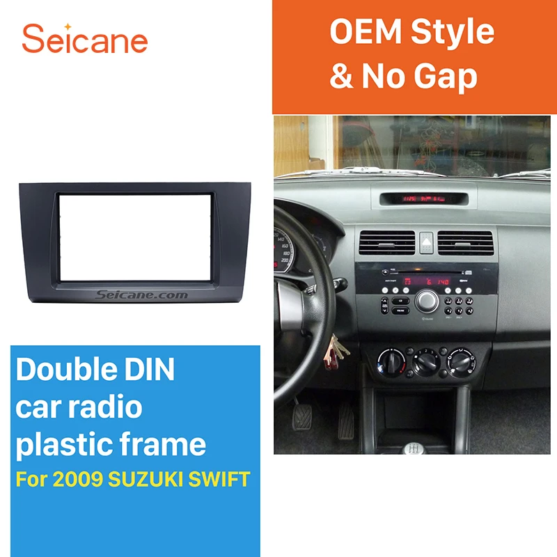Seicane замечательный 2Din Автомобиль Радио панель для 2004 2005 2006 2007 2008 2009 Suzuki Swift стерео