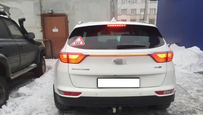 Задний бампер светильник для Kia KX5/Sportage Характеристическая вязкость полимера(QL) Красный Светодиодный отражатель фонарь стоп-сигнала Предупреждение сигнала осветительный противотуманный
