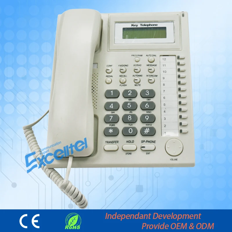 Эксклюзивный клавишный телефон Excelltel PBX PH201 для телефонной системы|keyphone| |