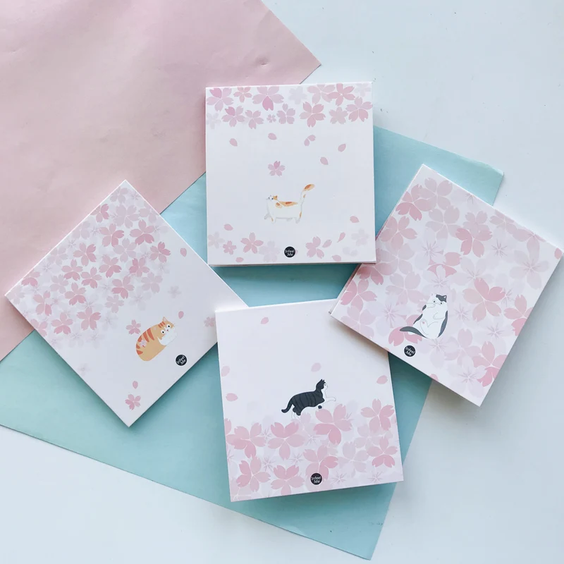 30 страниц Kawaii Cat& Sakura блокноты для заметок планировщик студенческие Канцтовары, блокнот для школы и офиса