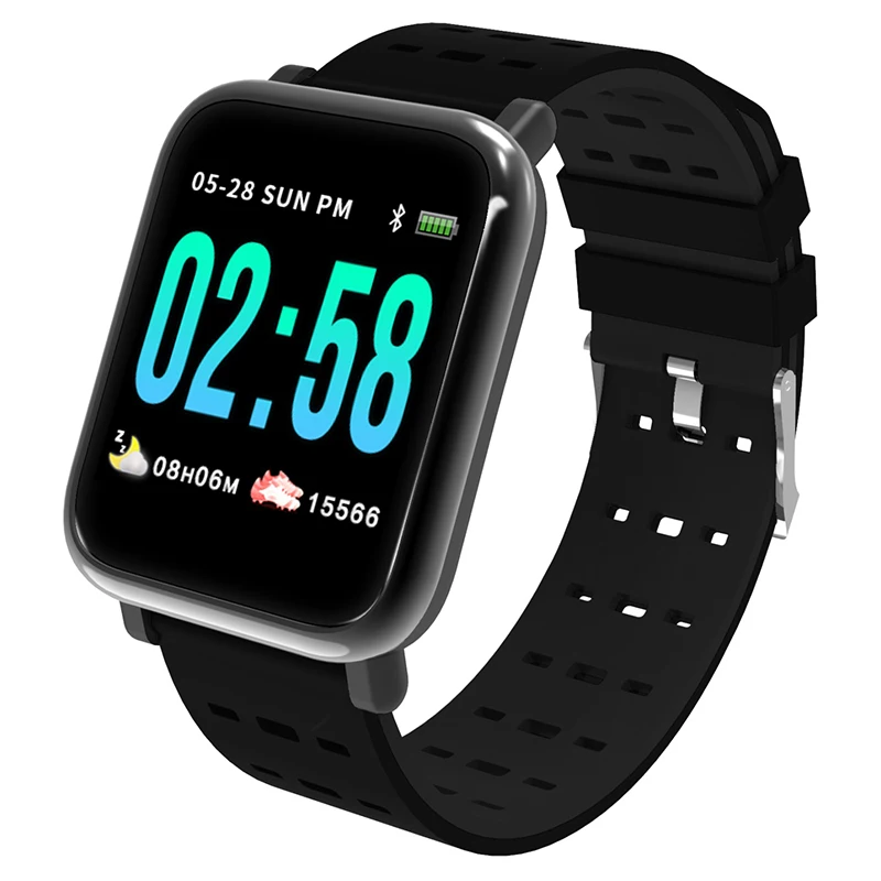 Смарт браслет A6 водонепроницаемый шагомер фитнес трекер пульсометр кровяное