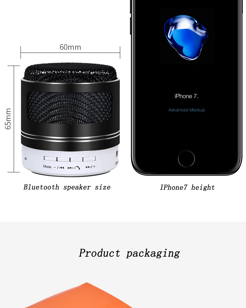 PHSOULTONE Bluetooth динамик мини Колонка s Громкая связь портативный беспроводной динамик Саундбар с микрофоном Музыка для TF MP3 плеер