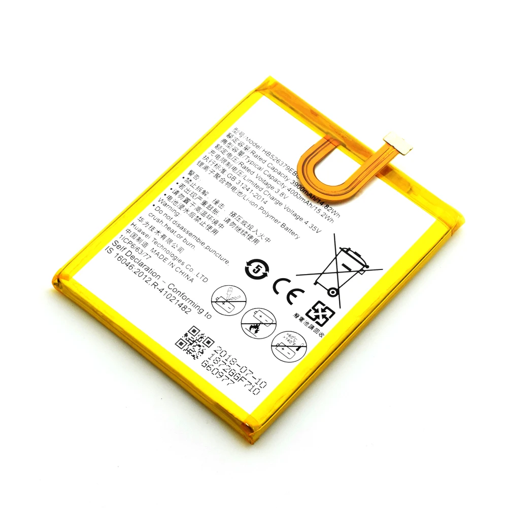 3,8 в 4000 мАч HB526379EBC телефон литий-ионный аккумулятор для huawei Enjoy 5 TIT-TL00/TIT-CL00/TIT-AL00/TIT-CL10/Y6 Pro/Honor 4C Pro TIT-L01
