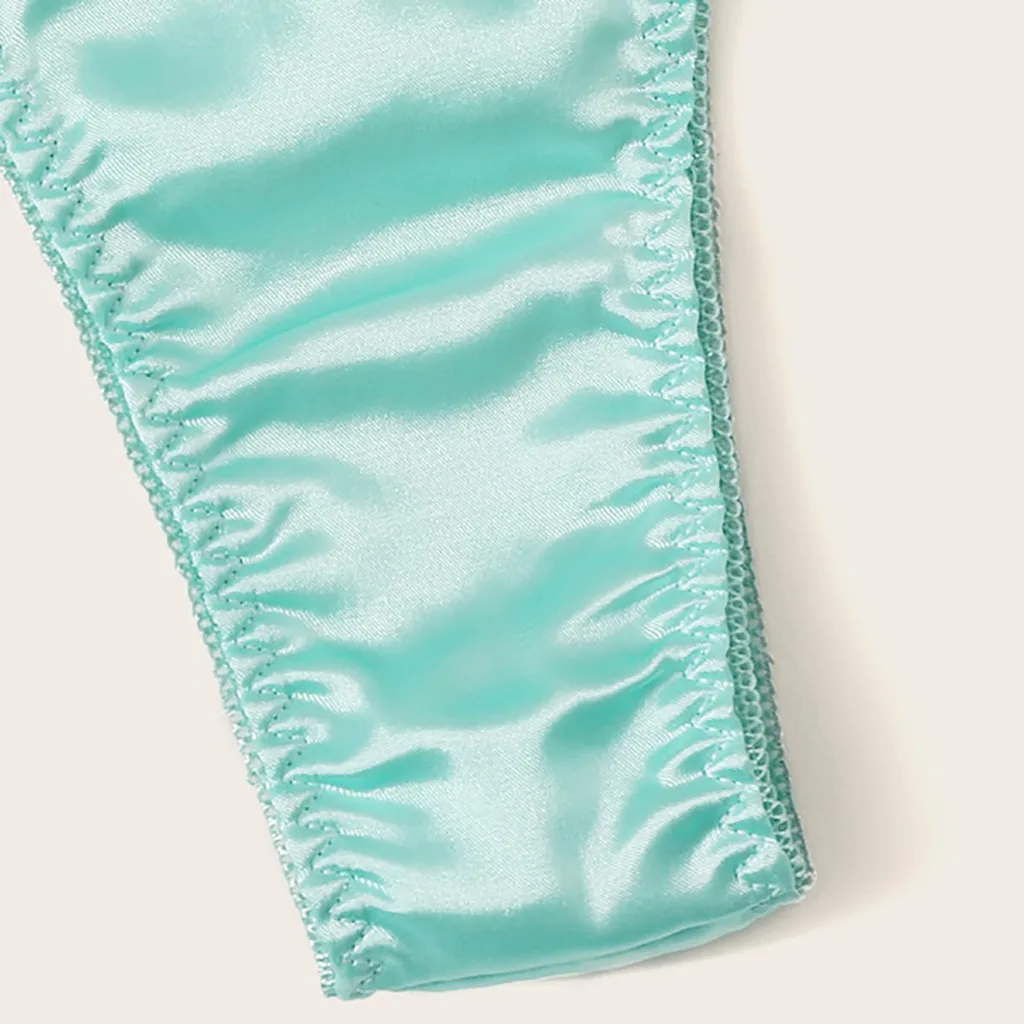 Однотонное кружевное нижнее белье на бретельках с разрезом женское корсет