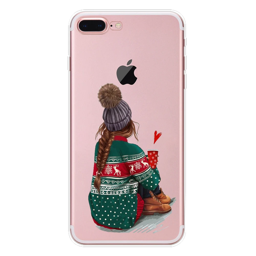 Мягкий чехол из ТПУ для iphone 7 8 6 6S Plus X XS Max XR 5 5S SE силиконовый Модный милый