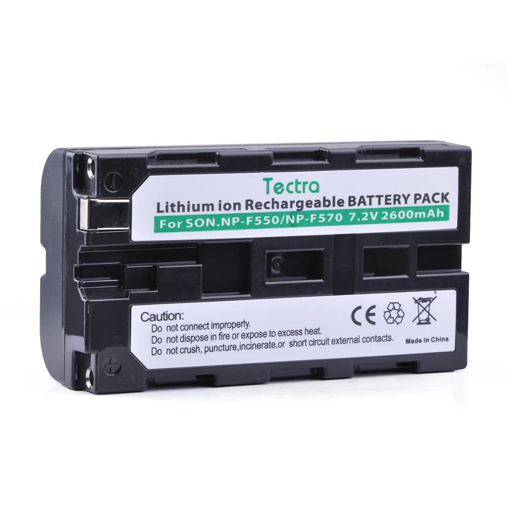 Tectra 2600 мАч 2 шт. NP F550 NPF550 F570 батарея для Sony CCD TR3000 TRV85 DCR VX2000 NPF570 батарея|camera battery|battery