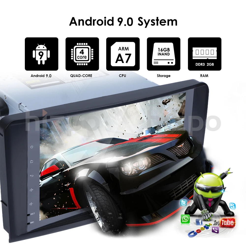 2 Din 9 дюймов Android9.0 автомобильный dvd-плеер для Mercedes Benz класс GL ML W164 ML350 ML500 X164 GL320 4G ram 4GWIFI gps радио CAM