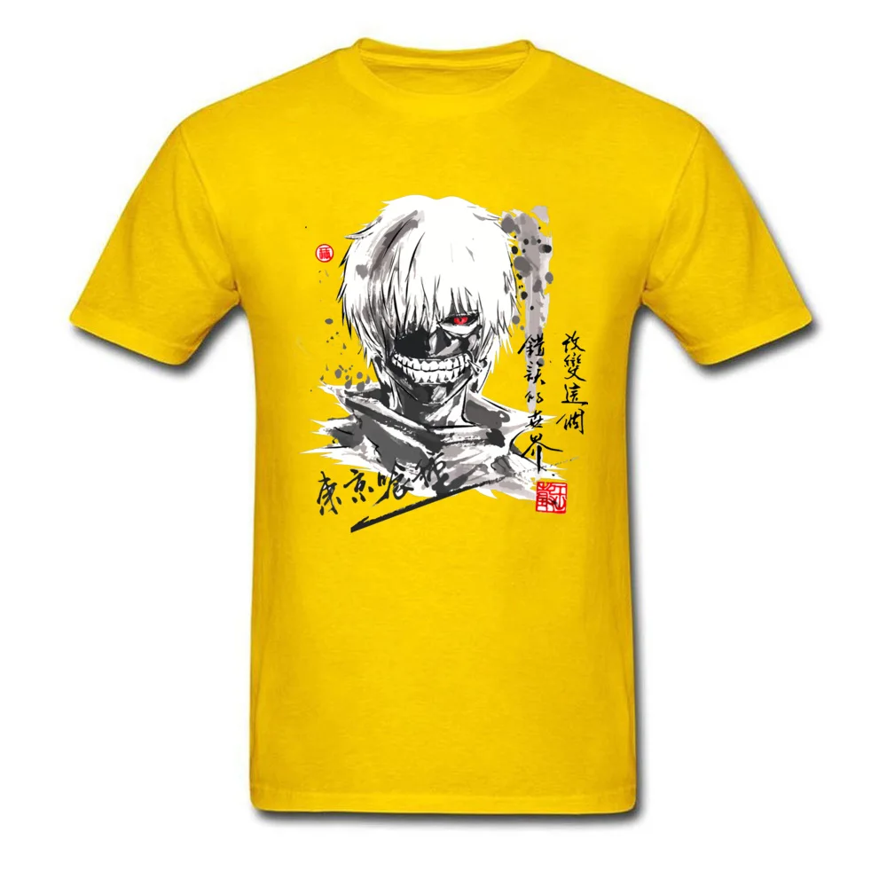 Токийский Гуль Японский комикс футболка для мужчин высокое качество принт