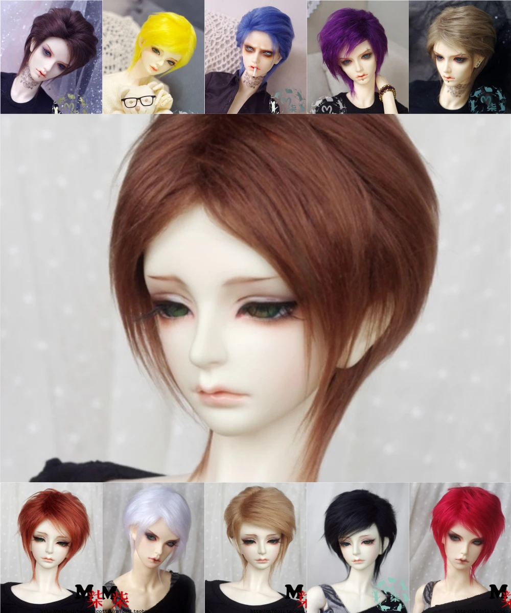Bjd кукла парик 1/12 1/8 1/6 1/4 1/3 черный | Игрушки и хобби