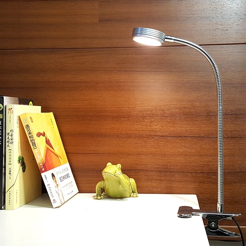 Фонасветильник с зажимом меняющий цвет гибкой трубкой 40 см 5 в вт USB лампа для