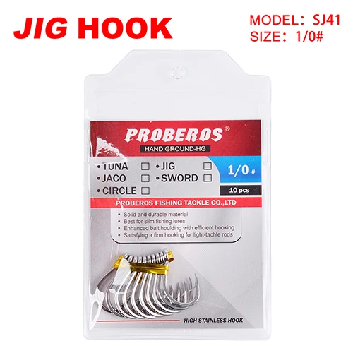Size 1 0 COMDABA 20 шт./лот рыболовный крючок для соленой воды из нержавеющей стали рыболовные снасти 1/0-13/0 размер рыболовные крючки - Цвет: Size 1 0