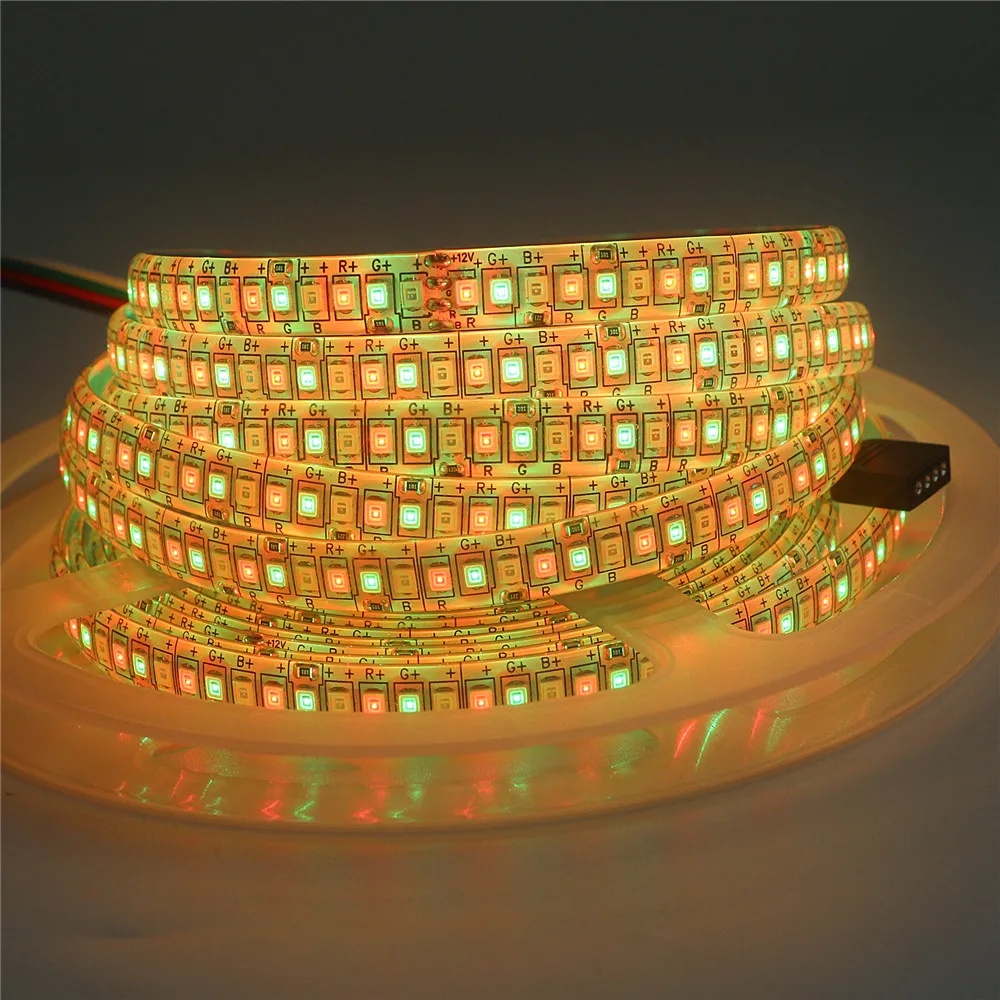 5 м/лот 2835 RGB лента IP30 IP65 водонепроницаемая светодиодная полоса освещения 12 в 24