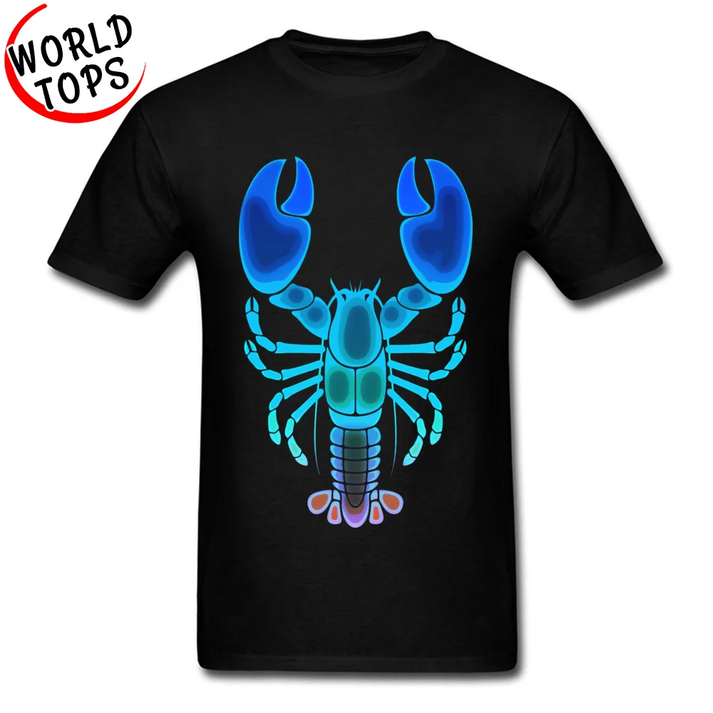 Мужские футболки Camisetas Blue Moonlight Lobster Graphic винтажные мужские с принтом Рыцари