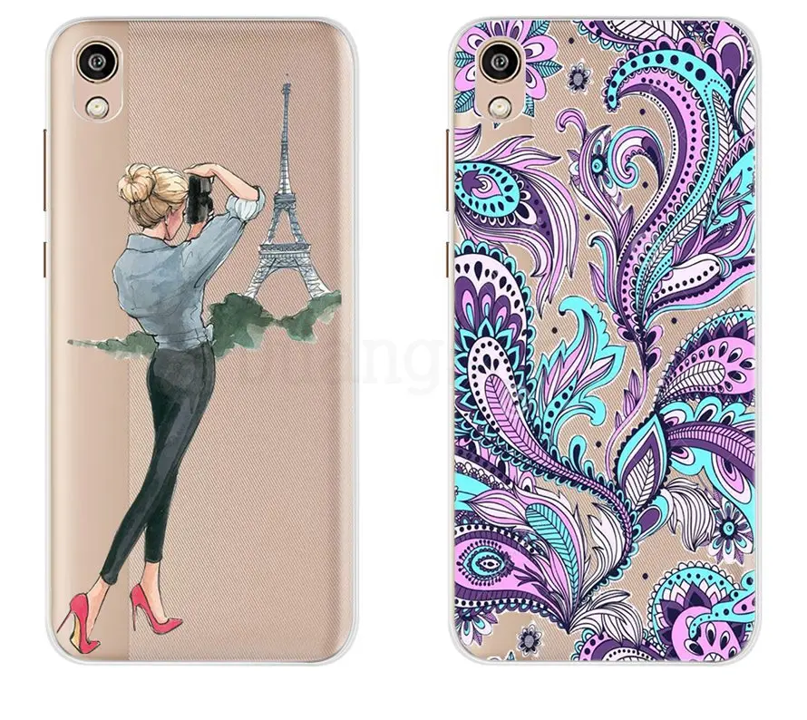 Для Fundas huawei P Smart Z чехол силиконовый 3D мягкий, симпатичный, из ТПУ с мультяшными цветами Прозрачный чехол для телефона для huawei P Smart Z STK-LX1