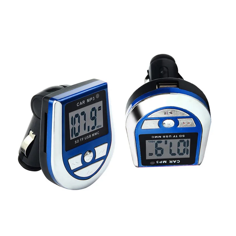 MP3 плеер беспроводной FM передатчик модулятор Автомобильный комплект USB SD MMC lcd пульт May30 заводская цена